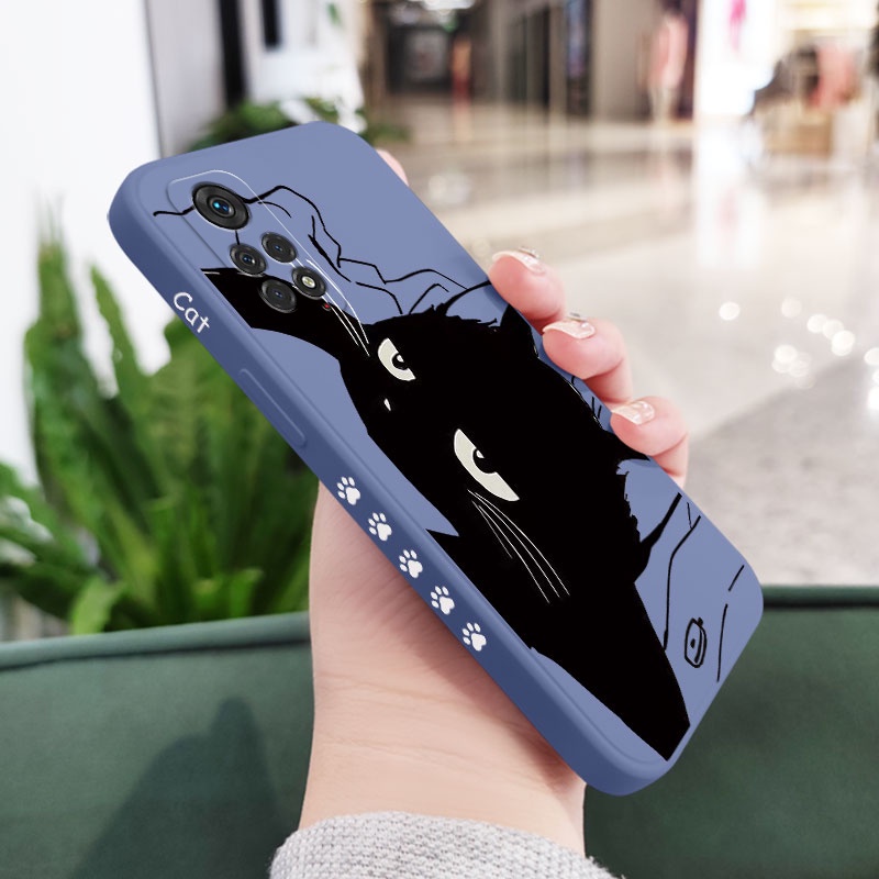Ốp Điện Thoại Hình Mèo Sáng Tạo Cho Xiaomi Redmi Note 11 11S 11T Pro Plus + 4G 5G