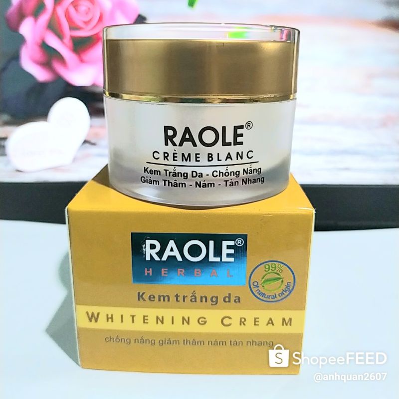 Kem Raole trắng da chống nắng, giảm thâm nám tàn nhang 9 in 1 12g