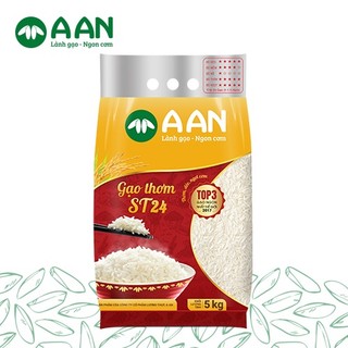 gạo st24 sóc trăng A An- Top 3 gạo ngon nhất thế giới năm 2022- gạo thơm st24 dẻo, mềm cơm- Date mới- Freeship HCM