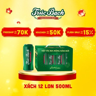 COMBO 2 Thùng 12 lon Bia Trúc Bạch – HABECO (500ml/lon) – Phiên bản Tết