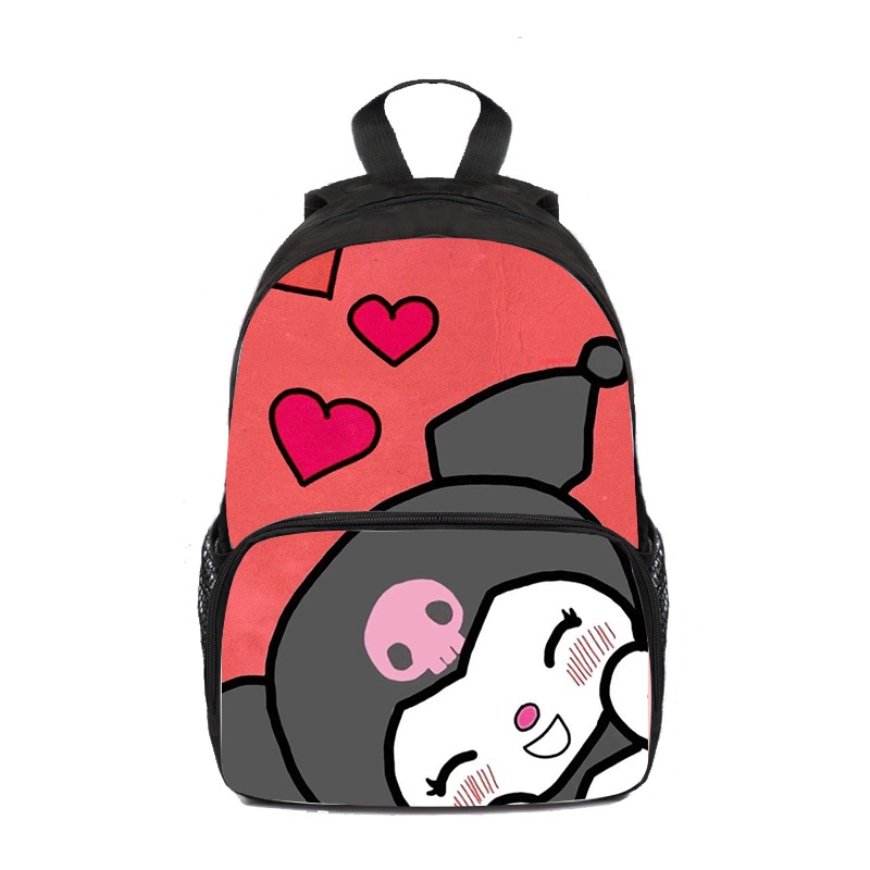 Balo Đi Học Cỡ Lớn Đa Năng Thoáng Khí In Hình Sanrio Kuromi Thời Trang Cho Nữ