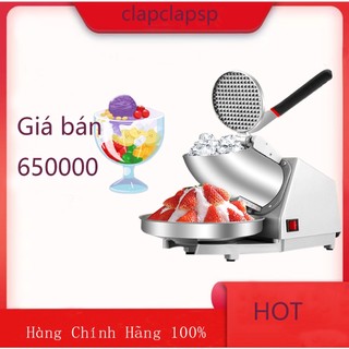 Máy bào đá tuyết 2 lưỡi 2 nắp, máy xay đá bào siêu nhanh siêu nhuyễn mịn