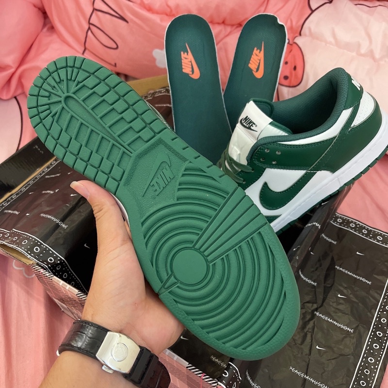 GIÀY SB DUNK LOW WHITE GREEN LAI AU
