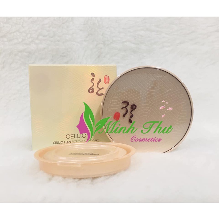 Phấn Cellio Han Rice Two Way Cake SPF25 PA+++