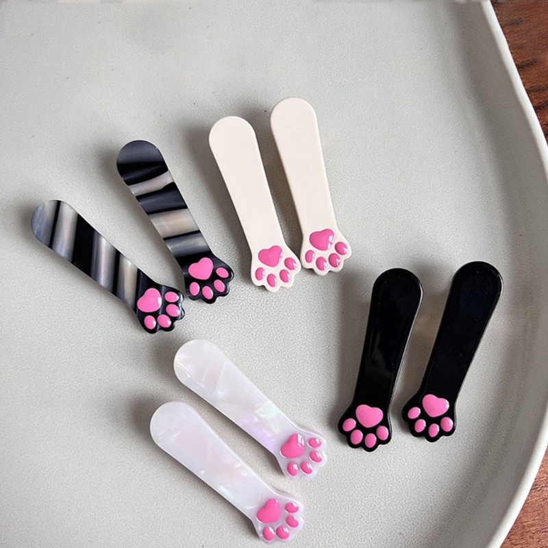 Kẹp Tóc Hình Chân Mèo Hoạt Hình Dễ Thương Y2K