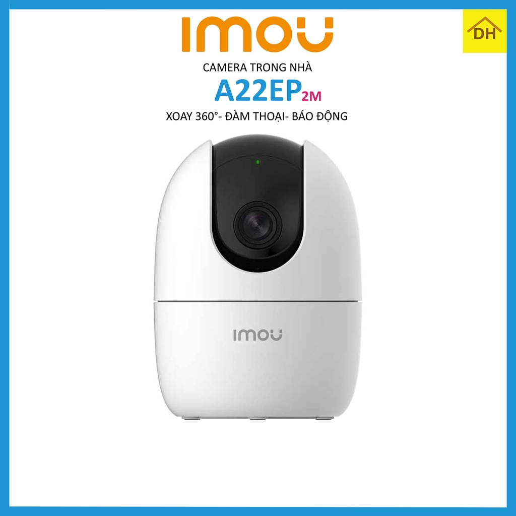 Camera IMOU A22EP 2M 1080p Xoay 360 Độ- Đàm Thoại 2 Chiều- Báo Động Chống Trộm- Wifi Trong Nhà Chính Hãng