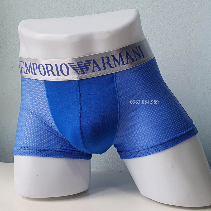 Hộp 3 quần sịp nam E.02 chất liệu thun thông hơi, cạp bạc bản rộng, nhiều màu cho anh em