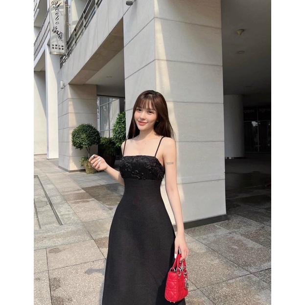 Đầm thiết kế form dài xoè chuẩn tiểu thư