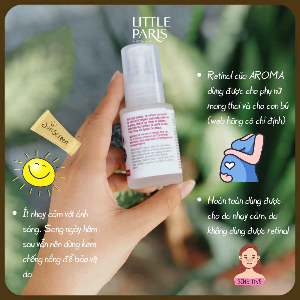 Tinh Chất Aroma Zone Retinal Serum Concentré Chống Lão Hóa Toàn Năng 30ml