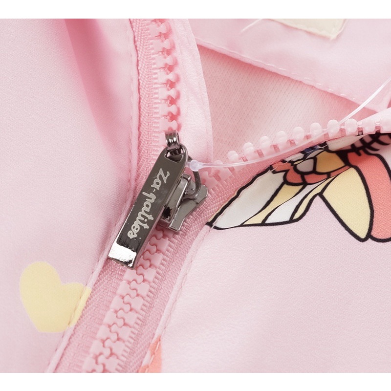 Áo khoác gió 2 lớp cao cấp cho bé gái.