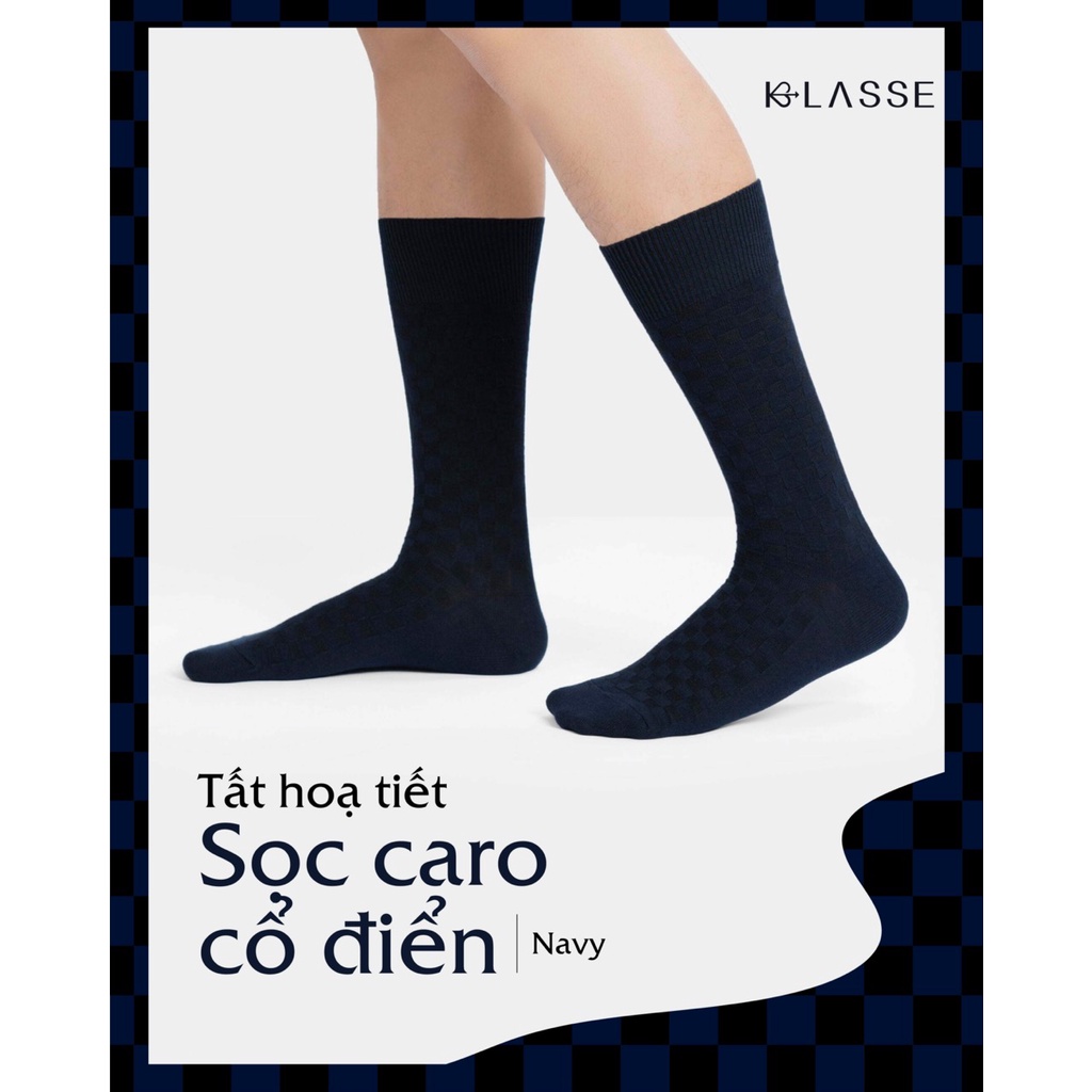 Tất Họa Tiết Sọc Caro Cổ Điển KLASSE Vớ Nam Nữ Cao Cấp