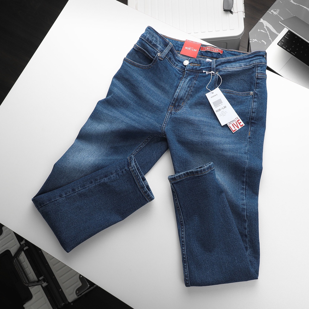 QUẦN BÒ - QUẦN JEAN - L.C - BLUE  - FORM SLIM FIT - CODE: 221258