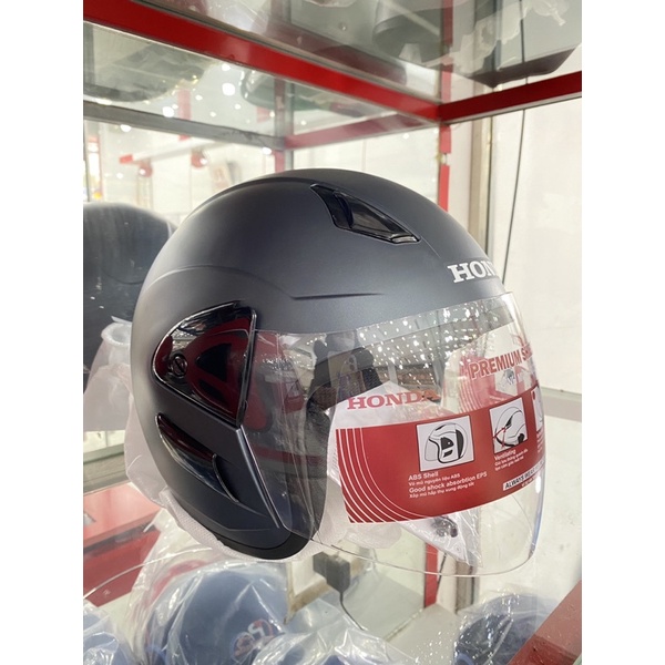 Mũ bảo hiểm HONDA AIRBLADE160 xanh xám mới 3/4 đầu có kính chính hãng