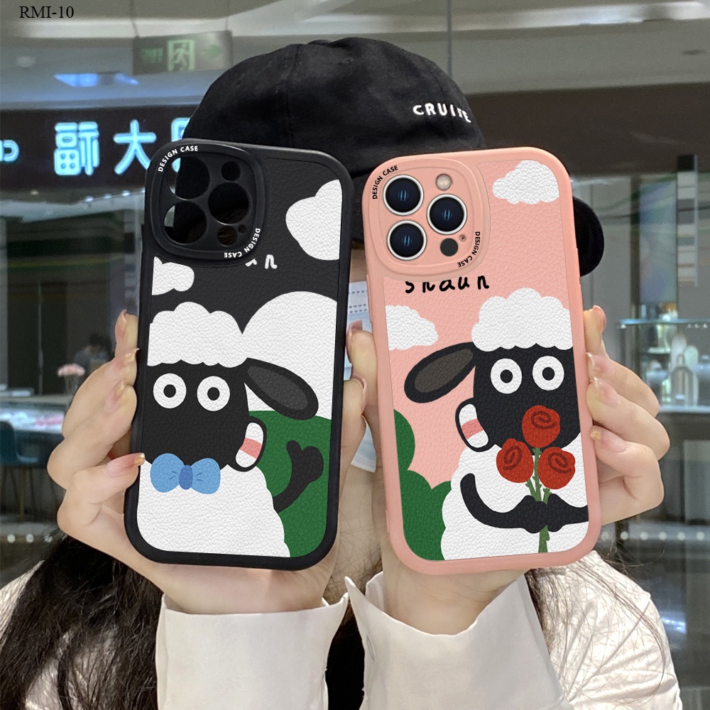 Xiaomi Redmi 10 10C 12C 9 9A 9C K40 K20 Pro Cho Ốp lưng điện thoại In Hình Lambskin Cartoon Shawn Sheep