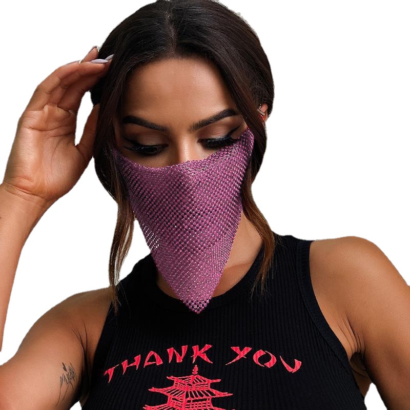 Weania Mặt Nạ Kim Loại Lấp Lánh Quyến Rũ Cho Nữ