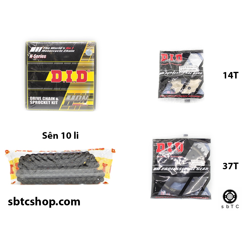 NSD Nhông sên dĩa DID 10 li ly Suzuki Viva Fi chính hãng Thái Lan
