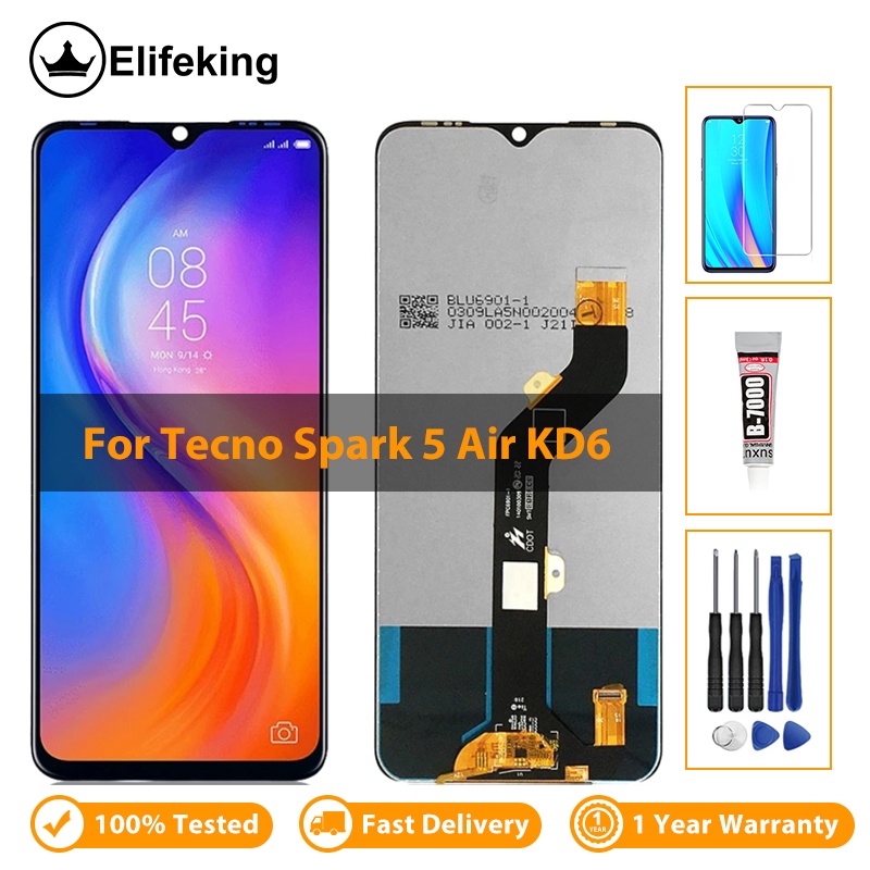 7.0 '' LCD Cho Tecno Spark 5 Air KD6a Spark 6 Air KE6 Màn Hình Hiển Thị Bộ Số Hóa Cảm Ứng Thay Thế