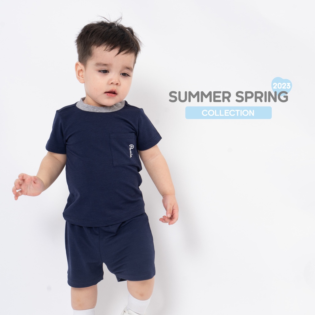 Bộ quần áo Polo bé trai, bé gái, bộ cộc tay mặc hè BU Baby BPN130401 | Quần áo BU Baby