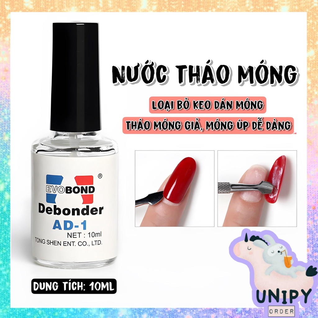 Nước AD-1 Tháo Móng Giả Siêu Dễ Dàng | Loại Bỏ Keo Dán | Gỡ Móng Úp Móng Giả