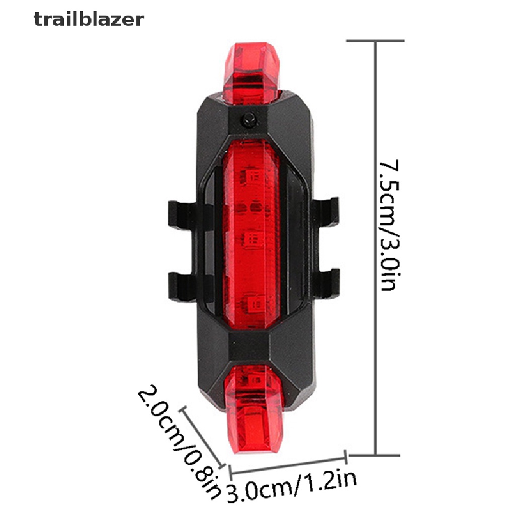 Đèn Cảnh Báo Gắn Đuôi Xe Đạp Leo Núi Chống Thấm Nước Có Thể Sạc Lại Qua Cổng USB