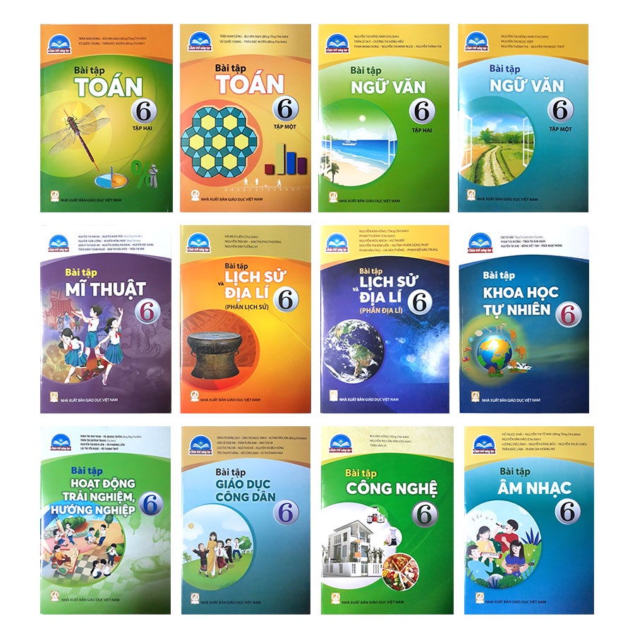 Sách - Toán Lớp 6 Tập 1 - Chân trời kèm 5 bút bi mực xanh