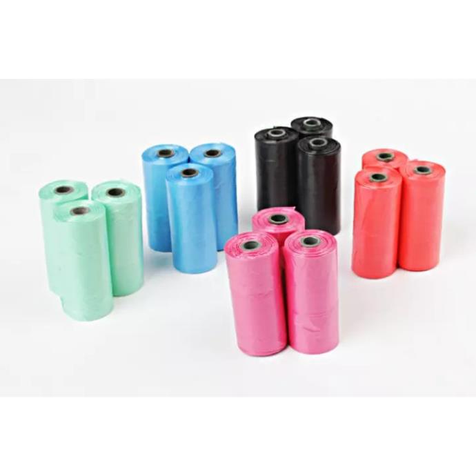 STHA- 1 cuộn 15 Túi hốt phân chó bốc kít túi nilon dùng bọc xẻng gắp phân