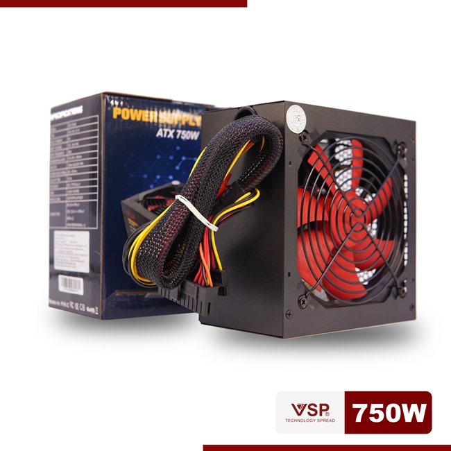 Nguồn VSP 750W Full Box - Kèm Dây Nguồn