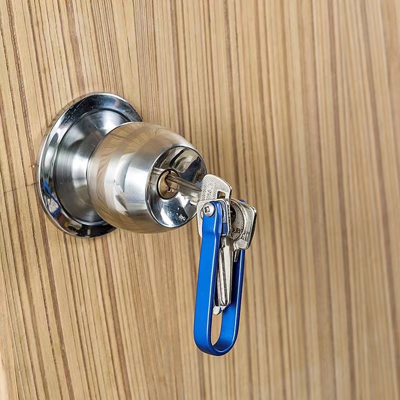 Móc Chìa Khóa Bằng Nhôm Cứng Oxide Đa Năng Tiện Lợi Dành Cho Xe Hơi / Cắm Trại / Leo Núi