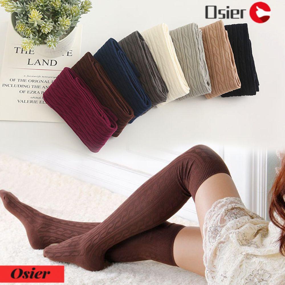 Vớ dài qua gối giữ ấm mùa đông nhiều màu sắc cho nữ