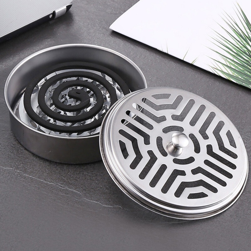 Khay iNox Thắp Nhang Muỗi iNox Chống Cháy