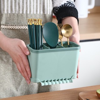 Khay giá đựng muỗng đũa đa năng có khe thoát nước