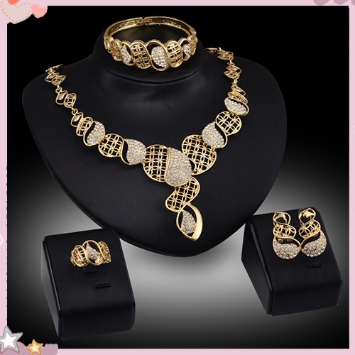 Bộ Trang Sức Đính Đá Thời Trang Dành Cho Nữ