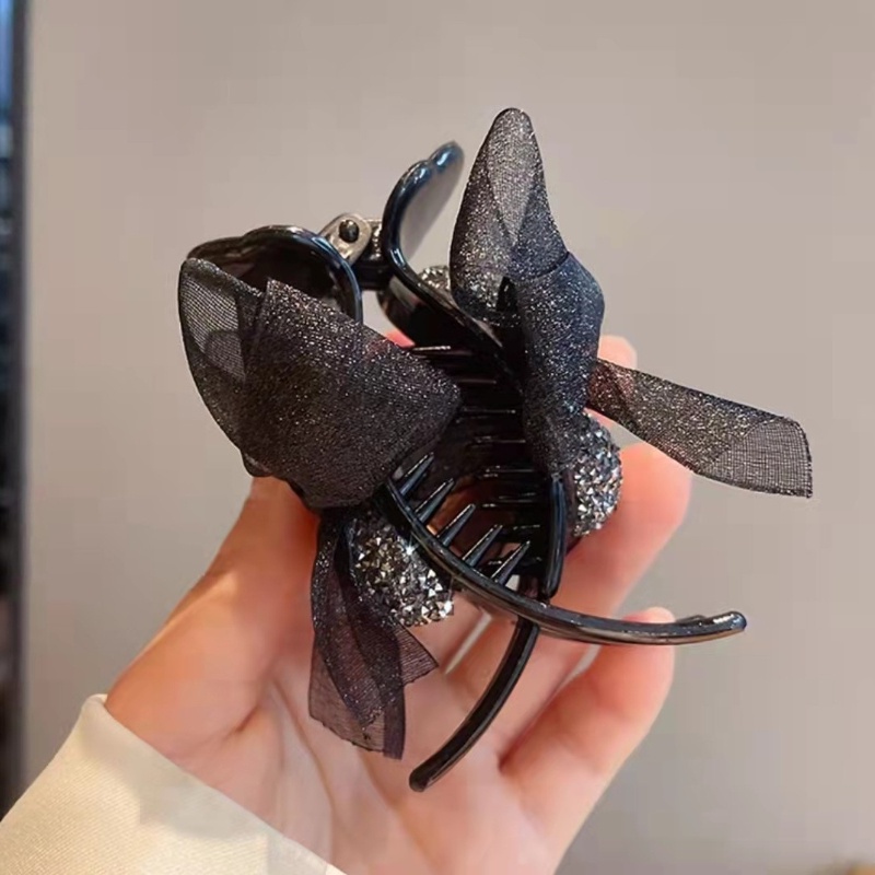 Kẹp Tóc Cá Mập Lớn Đính Nơ Sau Lưng Thời Trang Mùa Hè Cho Nữ