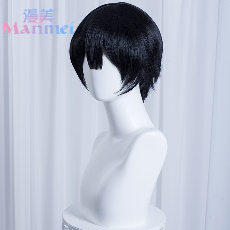 Bộ Tóc Giả Ngắn Màu Đen Hóa Trang Nhân Vật Hanako-kun Yugi Amane