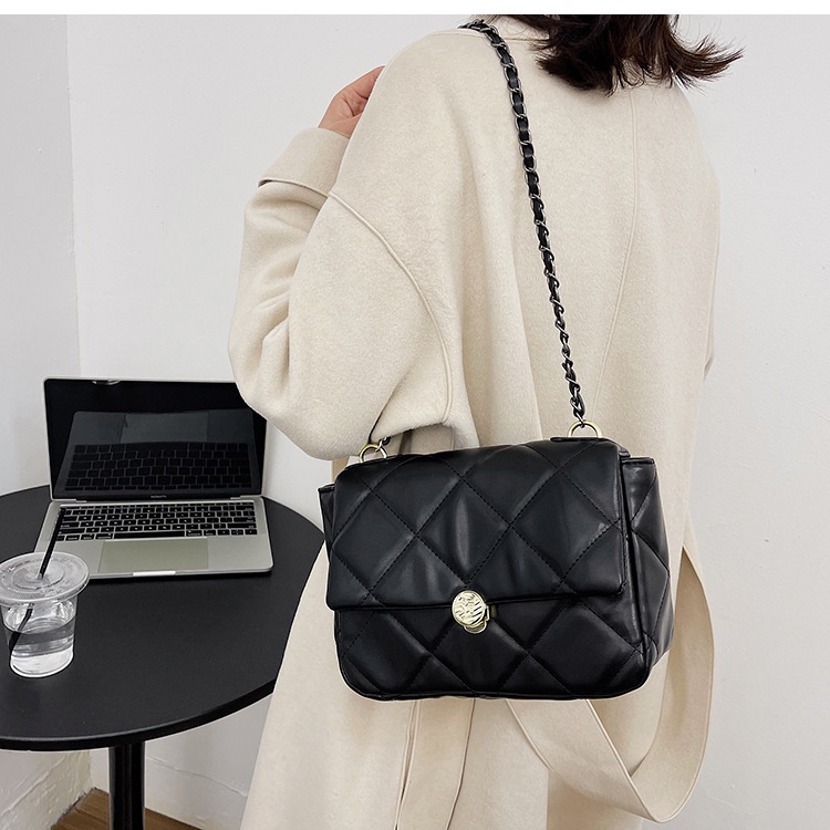 Túi Đeo JASMIN NOIR Chéo Họa Tiết Caro Phong Cách Retro Thời Trang Cho Nữ