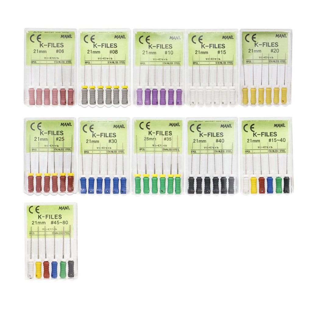 MŨI NONG TUỶ NỘI NHA - K FILE NHA KHOA - MŨI NONG TUỶ NHA KHOA K-FILES 21mm / 25mm