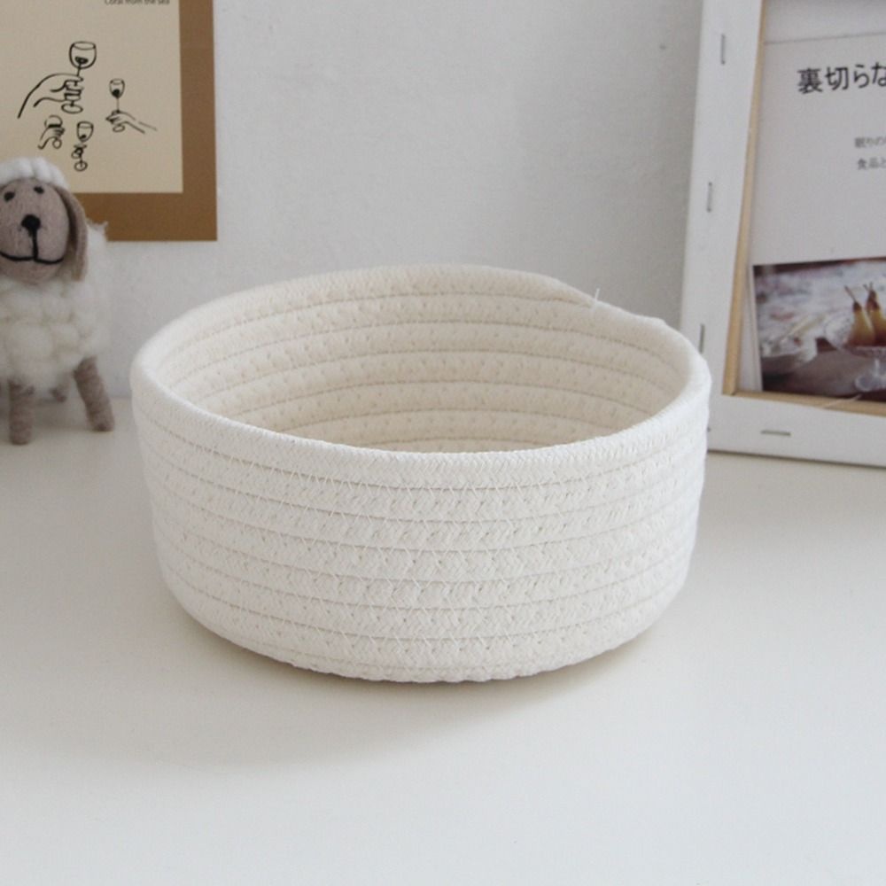 AARON1 1 Giỏ Đựng Đồ Dùng Bằng Vải Không Dệt Thủ Công Tiện Dụng