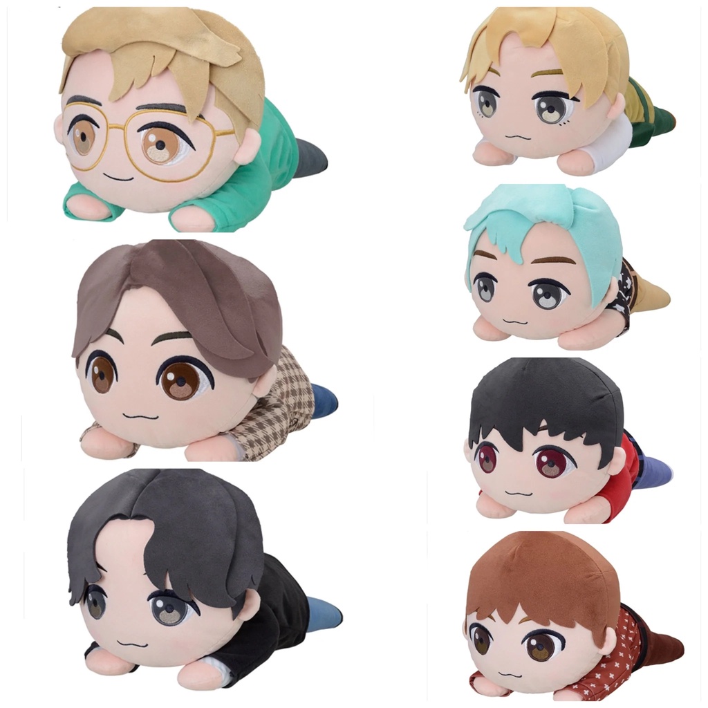 Gấu bông BTS TinyTAN Lying Down Nesoberi Mega Jumbo Plush Doll Dynamite chính hãng Nhật Bản