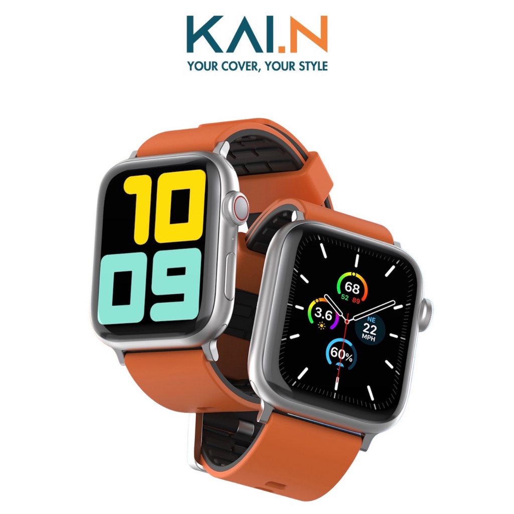 Dây Đeo Silicone Dành Cho Apple Watch Ultra / Apple Watch Series, Kai.N Sport Buckle Color Band