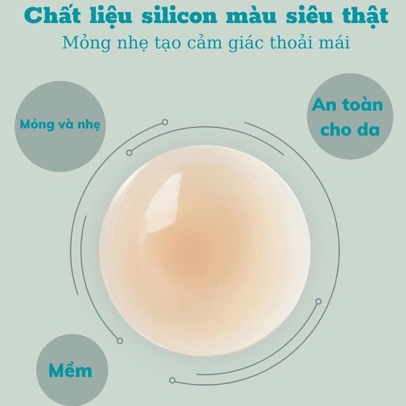 ( Che Tên Sp ) Miếng dán ngực sinh nhiệt tự thân Sexy Bare Breast Hàn Quốc siêu bám dính hộp 2 miếng - CO172