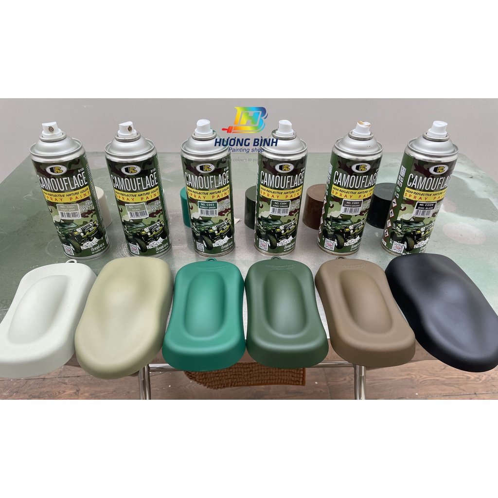 Sơn xịt Bosny ngụy trang Camouflage