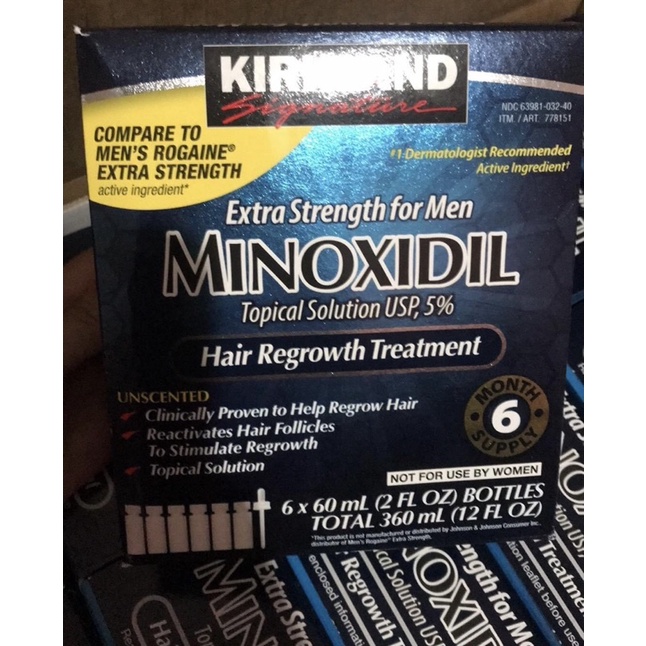Dung Dịch Minoxidil 5% Kirkland mọc Râu , Tóc Của Mỹ 60ml
