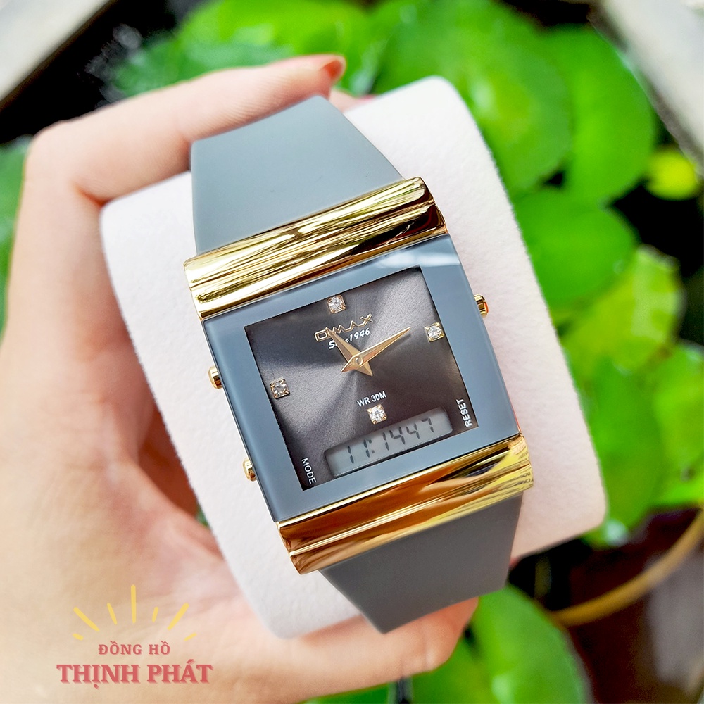 Đồng Hồ Nam Nữ Unisex D MAX Kim - Điện Tử Dây Silicon Chống Thấm Nước Case 30x40mm Trẻ Trung, Cá Tính