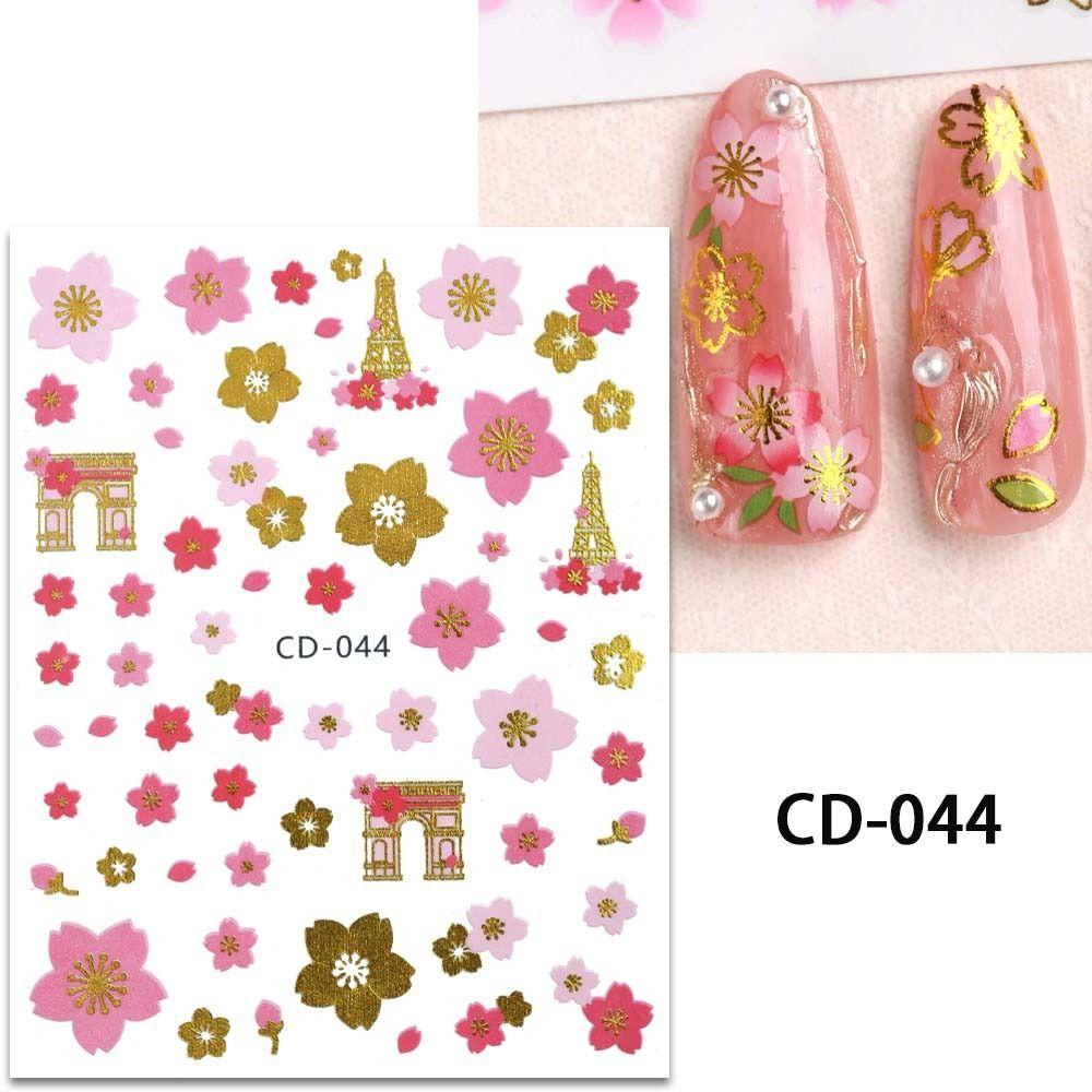 Miếng Dán Trang Trí Móng Tay Hình Hoa Anh Đào Thời Trang