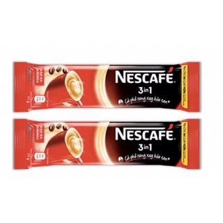 Cà phê nescafe 3in1 vị nguyên bản hộp đỏ - gói lẻ 17g