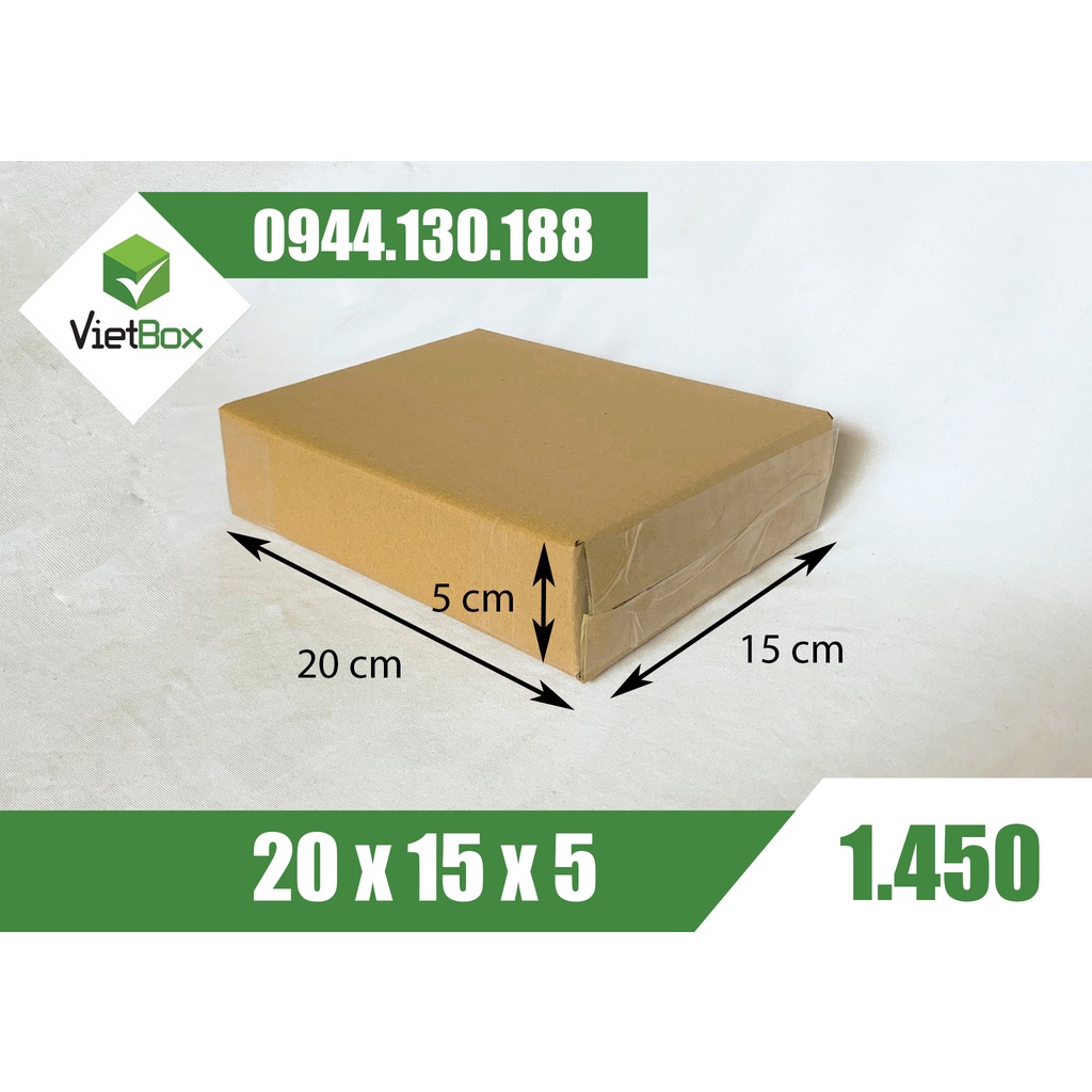 Combo 40 hộp carton 20x15x5