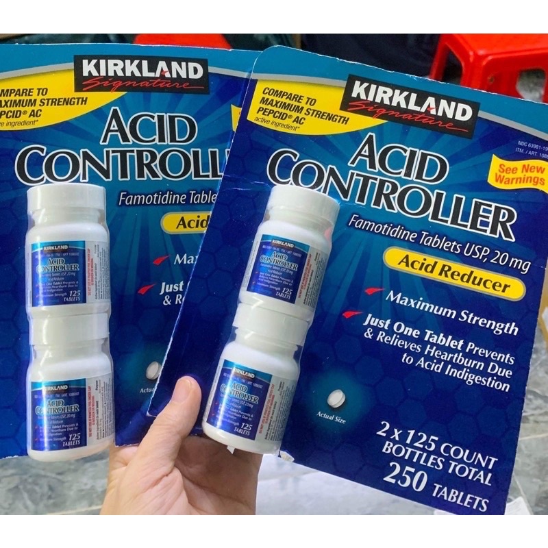 Viên uống kiểm soát Axit dạ dày Kirkland Signature Acid Controller 20mg 250 viên