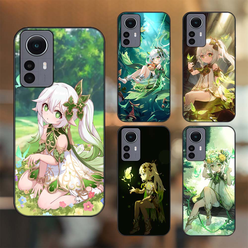 Ốp lưng Xiaomi 12 Pro 5G viền đen in hình Nahida Genshin Impact