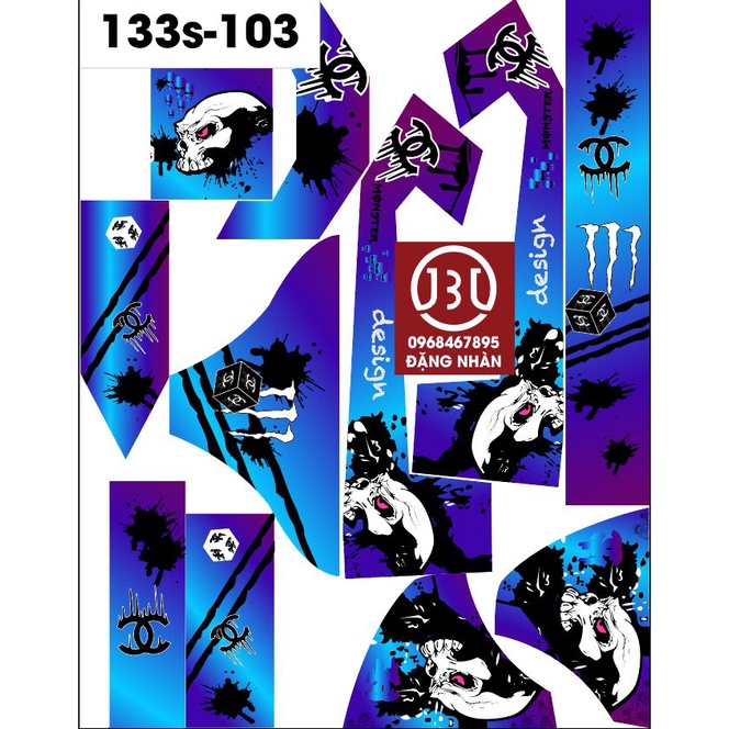 Tem trùm xe điện 133s - 103 MẦU SẮC TƯƠI SÁNG