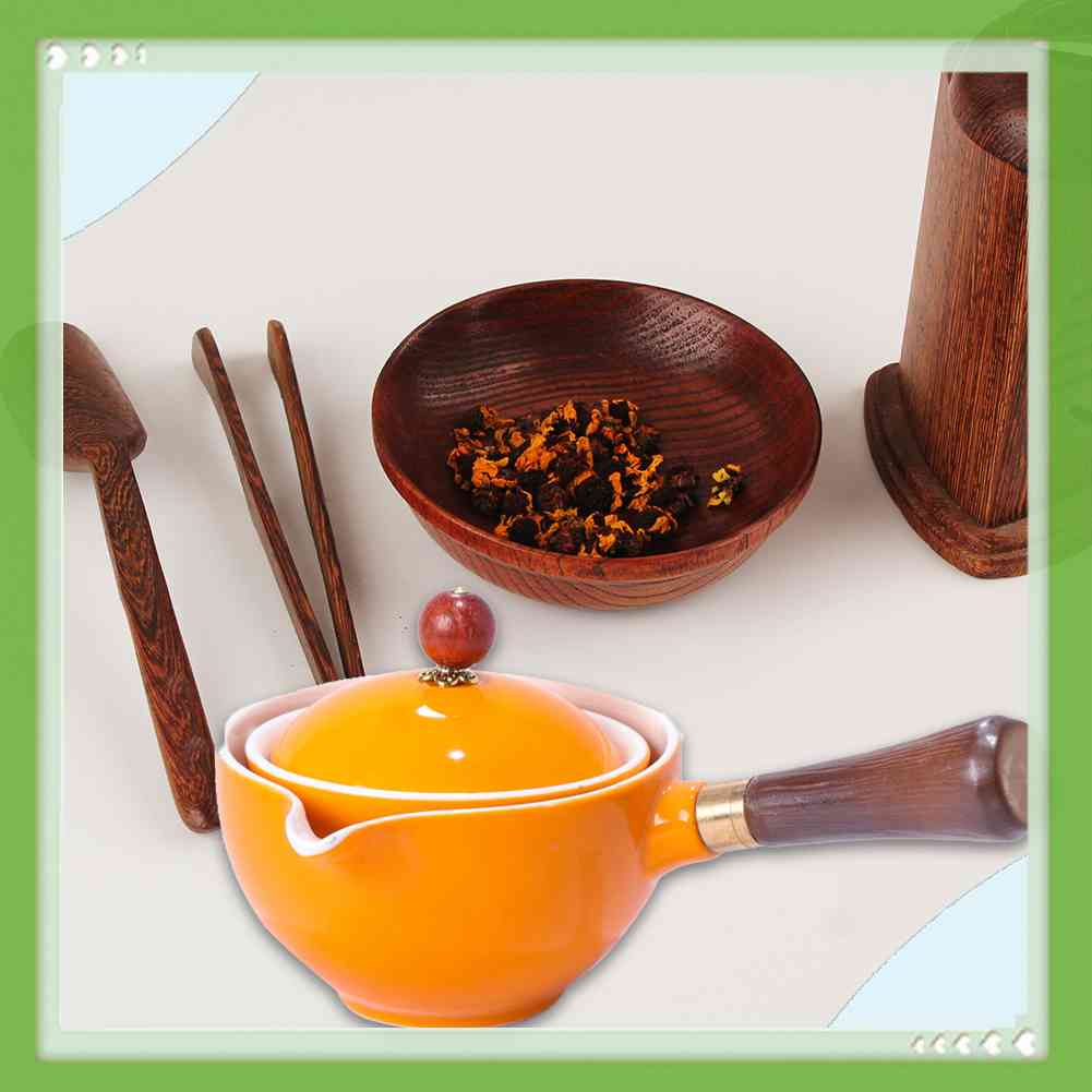 Bộ Ấm Trà Bằng Gốm Sứ Phong Cách Trung Hoa